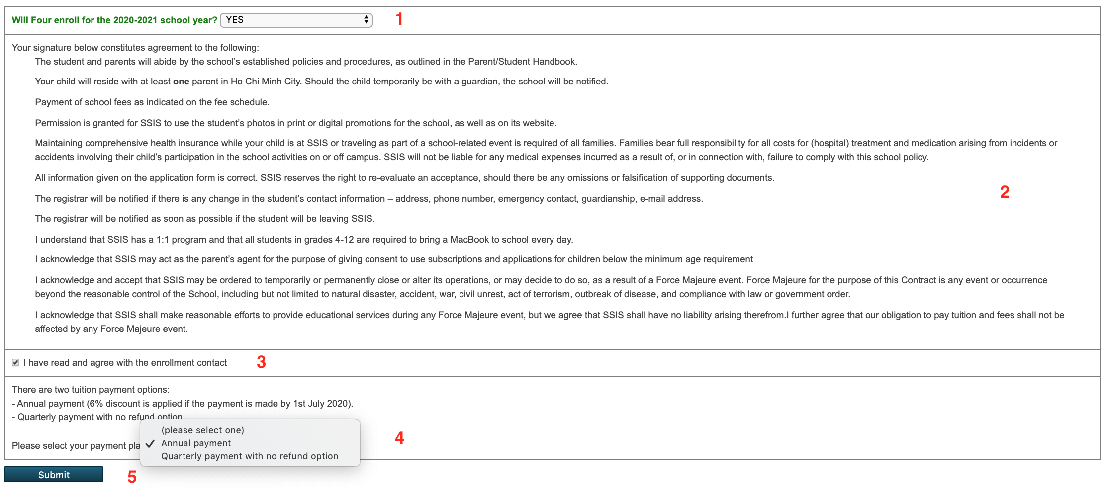 SSIS Link | Re-enrollment